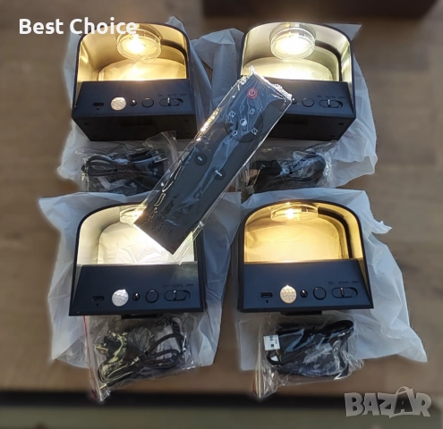 4 LED стенни лампи, безжични, презареждащ със сензор за движение и дистанционно., снимка 9 - Лампи за стена - 52908766