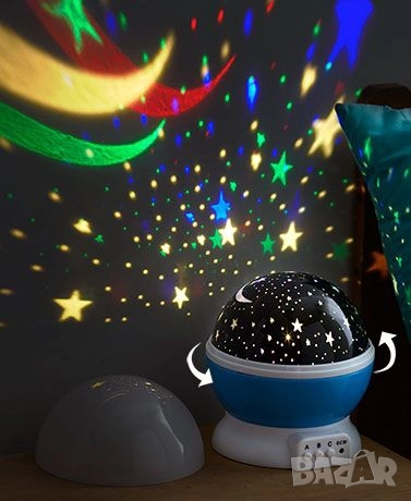 Нощна лампа детски планетариум