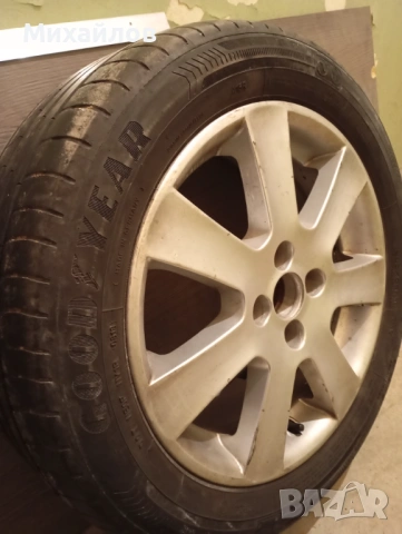 Eдинична алуминиева джанта 4х100-16 цола, снимка 8 - Гуми и джанти - 53109440