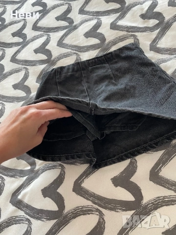 Черна дънкова пола-панталон на ZARA 116 р-р, снимка 3 - Детски рокли и поли - 54172637