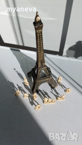 Vintage, метална статуетка на Айфеловата кула. , снимка 8 - Статуетки - 53817859
