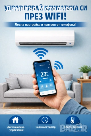 Настройка на Wi-Fi за климатик – управление от телефон
