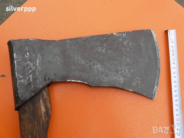  Огромна стара кована брадва - 600 , снимка 2 - Други ценни предмети - 53302898