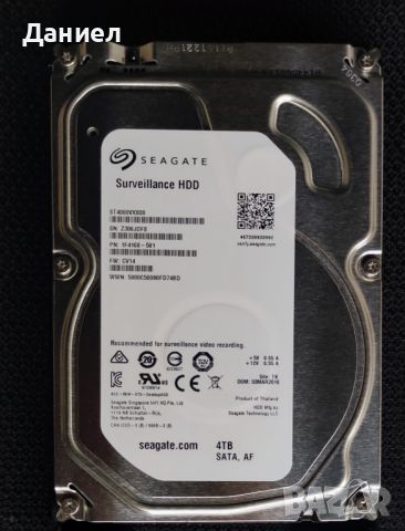 Хард диск HDD Seagate Surveillance 4TB, снимка 1 - Твърди дискове - 45342911