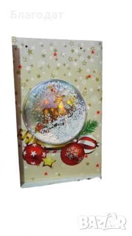 Коледна подаръчна чанта със снежна топка, снимка 2 - Декорация за дома - 52413880