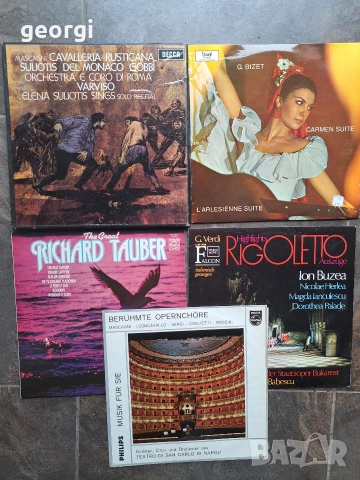 5 грамофонни плочи с оперна и класическа музика 34/5