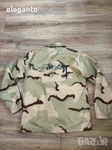 Мъжко яке Stussy Desert Camo Coach . Rain waterproof Jacket , M размер, снимка 7 - Якета - 54203757