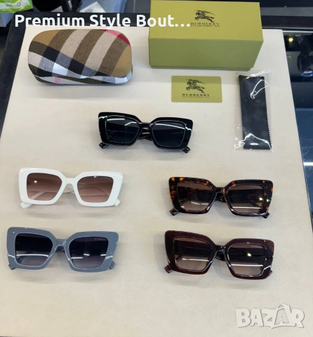 Слънчеви очила prada ray ban Burberry chanel с ув защита, с черен обикновен калъф  на марката , снимка 13 - Слънчеви и диоптрични очила - 54174325