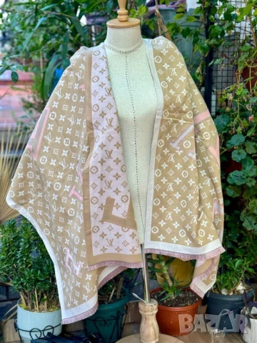 кашмирен шал gucci louis vuitton , снимка 13 - Шалове - 51336418