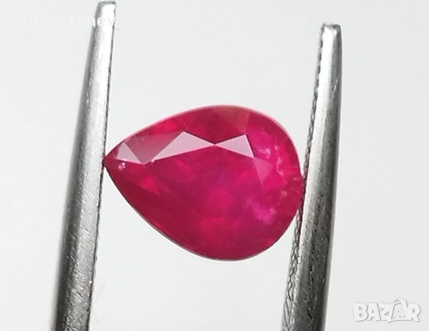 Очарователен ненагряван рубин с красив цвят 1.29кт.! Сертификат! Нов!, снимка 3 - Други - 47553330