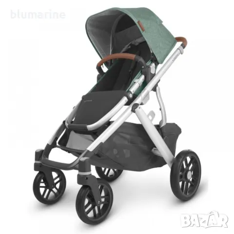 Бебешка количка UPPAbaby VISTA V2 Emmett Green Melange, снимка 7 - Детски колички - 47732077