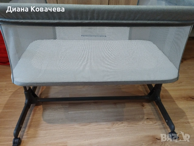 Електрическа люлка и бебешко легло next to me Kikka boo , снимка 8 - Детски люлки - 53699447