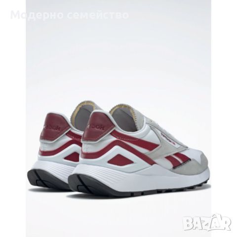 Мъжки маратонки reebok classic leather legacy az shoes white grey burgundy, снимка 2 - Маратонки - 46763836