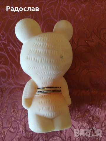 стара гумена играчка мечето Миша Олимпиада - 80   Москва , снимка 4 - Антикварни и старинни предмети - 53969948