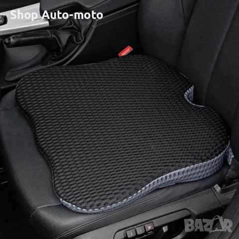 Ергономична възглавница с мемори пяна Automat-3D дишаща мрежа, За кола или офис