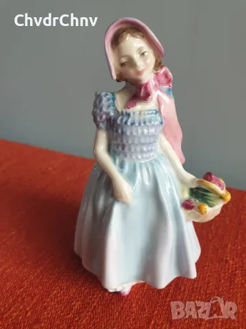 Колекционерска стара английска порцеланова фигурка Royal Doulton Wendy/1952 статуетка 13см, снимка 1 - Колекции - 46956554