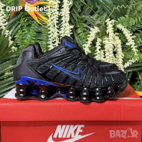 !НОВИ! Nike Shox TL | Black/Blue | + КУТИЯ