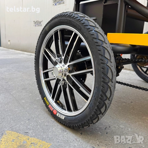 Електрическата рикша с педали Tourist-4 23Ah , снимка 3 - Мотоциклети и мототехника - 52414992