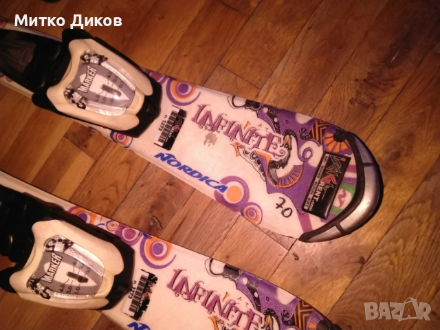 детски карвинг ски от Nordica 80см маркови, снимка 3 - Зимни спортове - 52840011