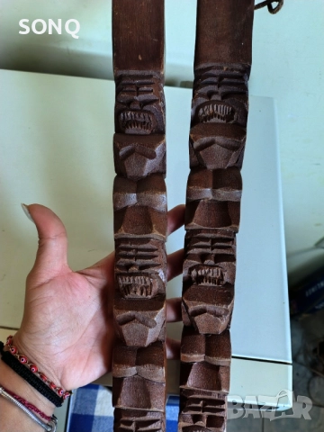 Много,Много Голями Вилица И Лъжица-Дърворезба, снимка 3 - Декорация за дома - 51780146