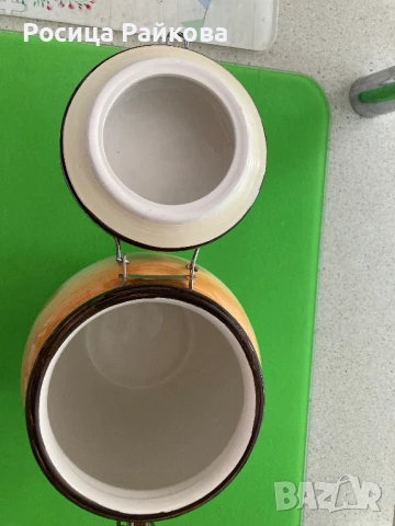 Голям керамичен буркан за съхранение, снимка 7 - Други стоки за дома - 51149242