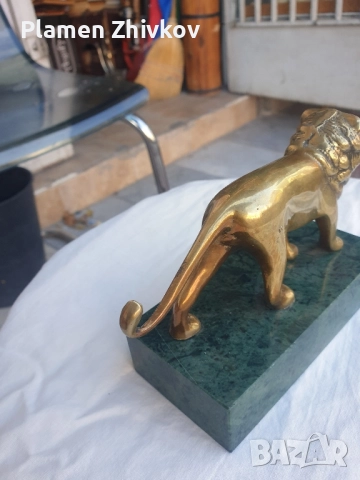 Пластика от бронз - Лъв, снимка 4 - Статуетки - 52221981