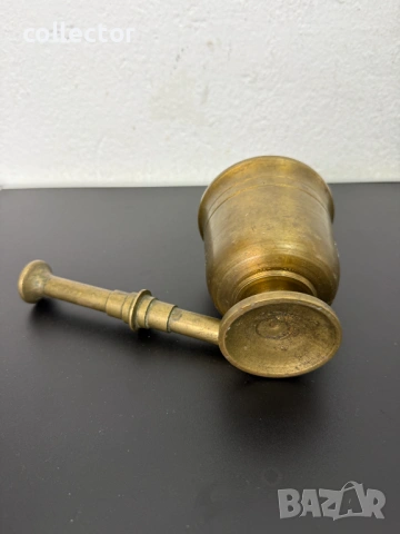 Старо бронзово хаванче / чукало. №8126, снимка 5 - Антикварни и старинни предмети - 54291914