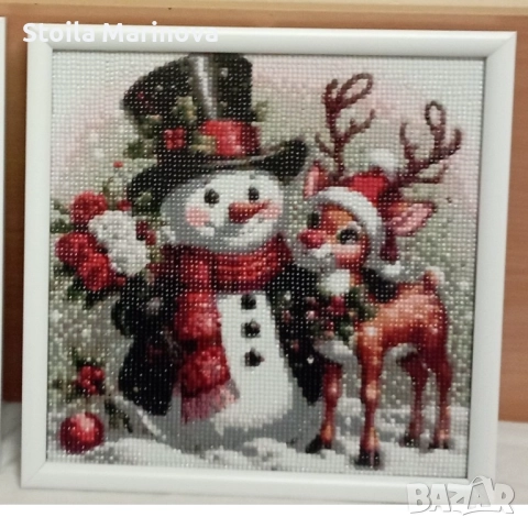 Коледни диамантени гоблени с рамка, снимка 9 - Други - 52321850