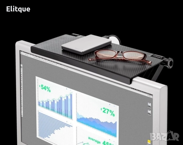Настолна стойка за екран тип рафт, снимка 9 - Други стоки за дома - 52901554