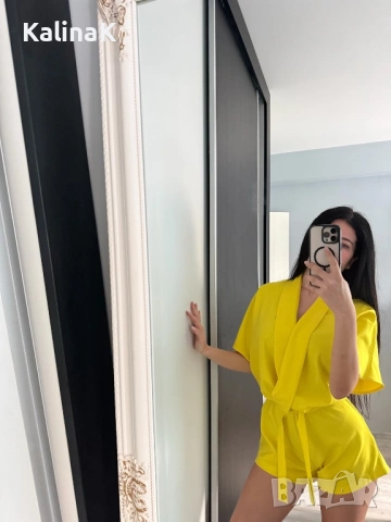 Жълт гащеризон, снимка 4 - Гащеризони - 44513839