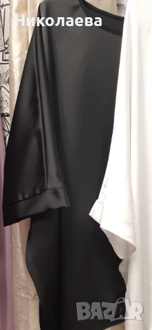 Стилна Макси Туника от Сатен!, снимка 4 - Туники - 50726384