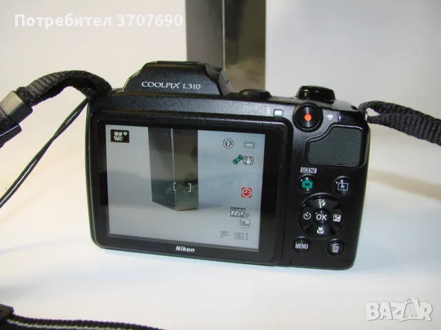 Цифров фотоапарат Nikon Coolpix L310 перфектен, снимка 6 - Фотоапарати - 47052403