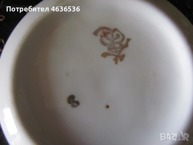 Японски К-т Чашка за чай, чинйка костен порцелан , маркирани, снимка 4 - Сервизи - 53254905