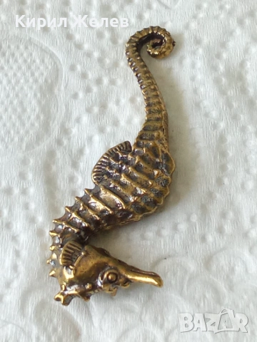 Бронзова фигурка на морско конче 54426, снимка 3 - Колекции - 54171184