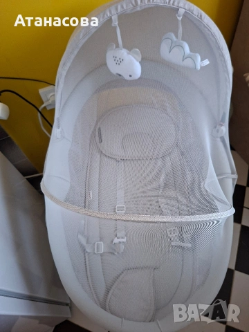 електрически бебешки шезлонг люлка , снимка 2 - Бебешки легла и матраци - 54288145