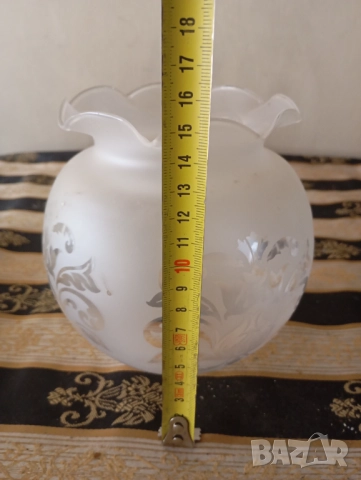 Шест стъкла за полилей,лампа комплект, снимка 2 - Полилеи - 52254908