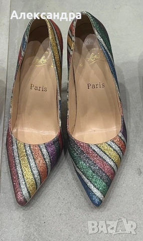 Обувки многоцветни, снимка 5 - Дамски елегантни обувки - 54129213
