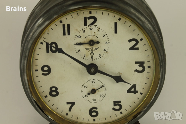 FMS Стар Немски Будилник Отлично Работещ, снимка 4 - Антикварни и старинни предмети - 51867582