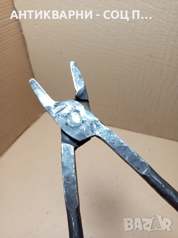 Стари Масивни Ръчно Ковани Ковашки Клещи., снимка 5 - Антикварни и старинни предмети - 51726170
