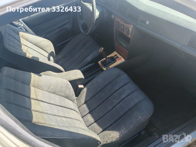 Перфектен черен салон за Мерцедес 190 , снимка 11 - Автомобили и джипове - 53665078