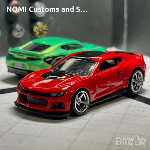 Hot Wheels Camaro Zl1 Custom, снимка 10 - Коли, камиони, мотори, писти - 52648628