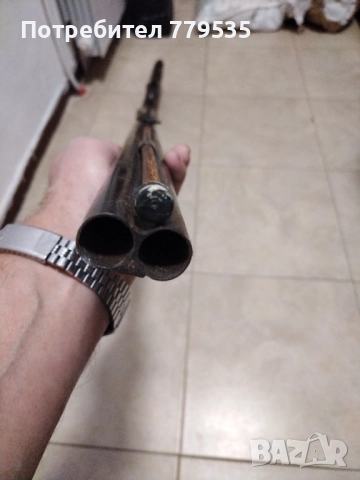 СТАРА ДВУЦЕВНА КАПСУЛНА ПУШКА, снимка 6 - Антикварни и старинни предмети - 52791933