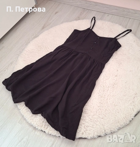 черна къса рокля H&M