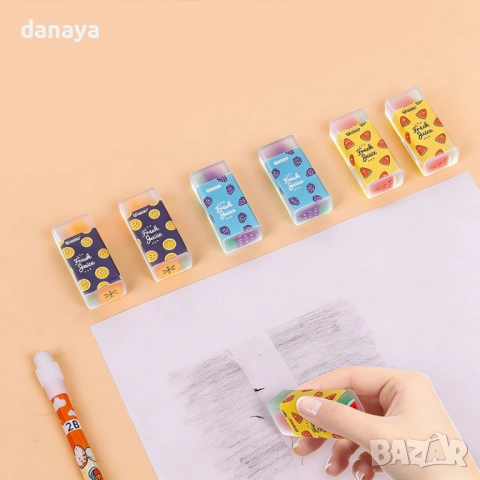 6304 Ученическа гумичка Плодове Fresh Juice, снимка 3 - Ученически пособия, канцеларски материали - 53160619