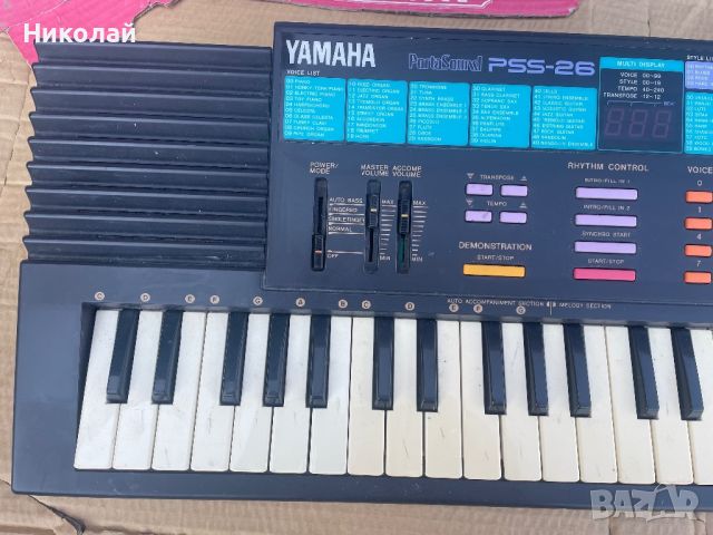 YAMAHA PSS-26 СИНТЕЗАТОР/ЙОНИКА , снимка 2 - Друга електроника - 46700952