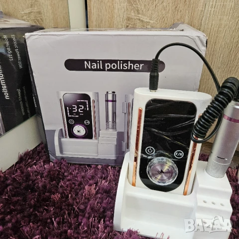 Електрическа пила с посътавка, за геллак, снимка 3 - Продукти за маникюр - 50657236