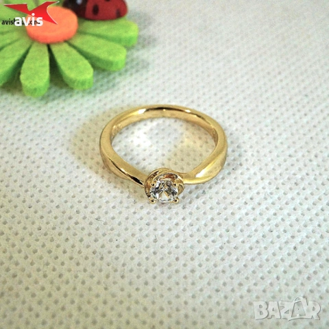 Пръстен с 14К златно покритие 224880