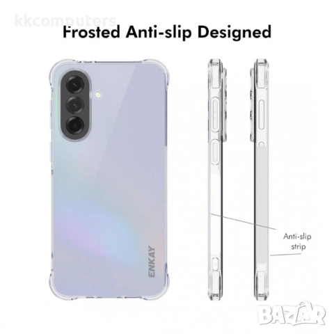 ENKAY HAT PRINCE Прозрачен Калъф за Samsung Galaxy A37 5G - TPU, Подсилени ъгли, Прозрачен, снимка 4 - Калъфи, кейсове - 54053481