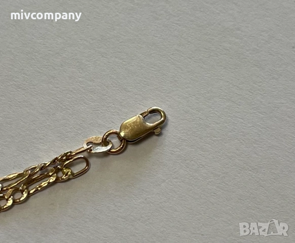 Златна гривна 1.36гр.20.5см., снимка 2 - Гривни - 53443698
