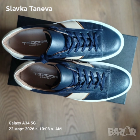 Мъжки обувки Теодор, естествена кожа